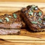 sous vide balsamic sage pork chops