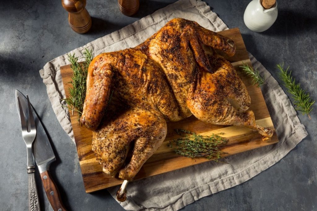 Spatchcock sous vide turkey