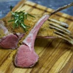 sous vide herb crusted rack of lamb