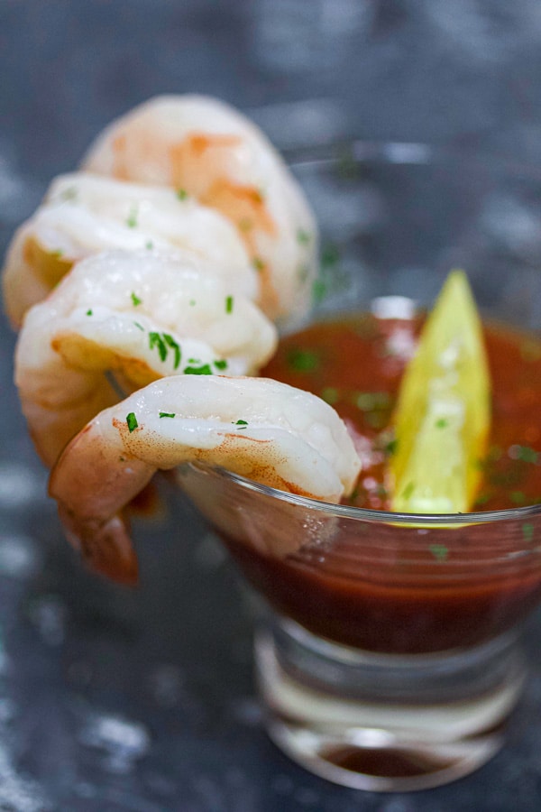 sous vide shrimp cocktail